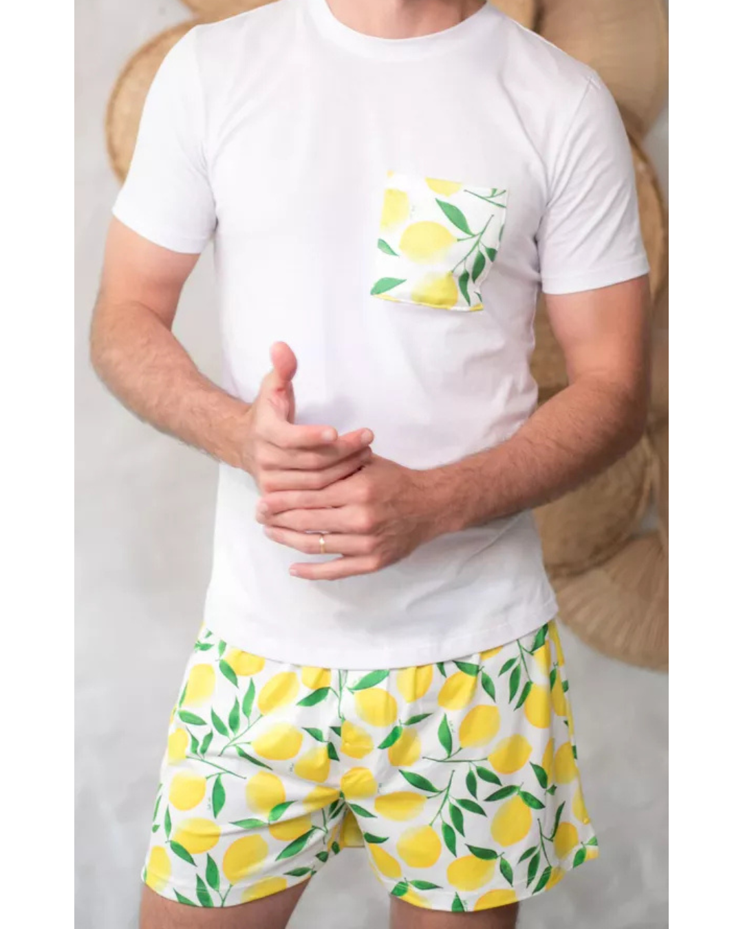 Pijama Masculino Curto Limão Siciliano