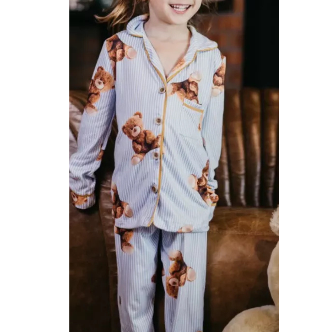 Pijama Infantil Americano Longo New Bear Ursos