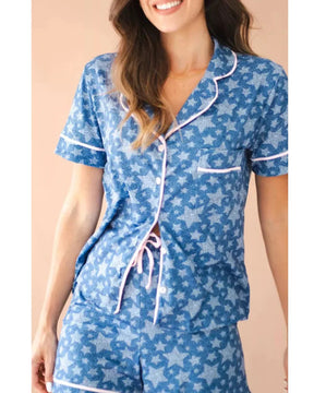 Pijama Feminino Americano Curto Agda Stars