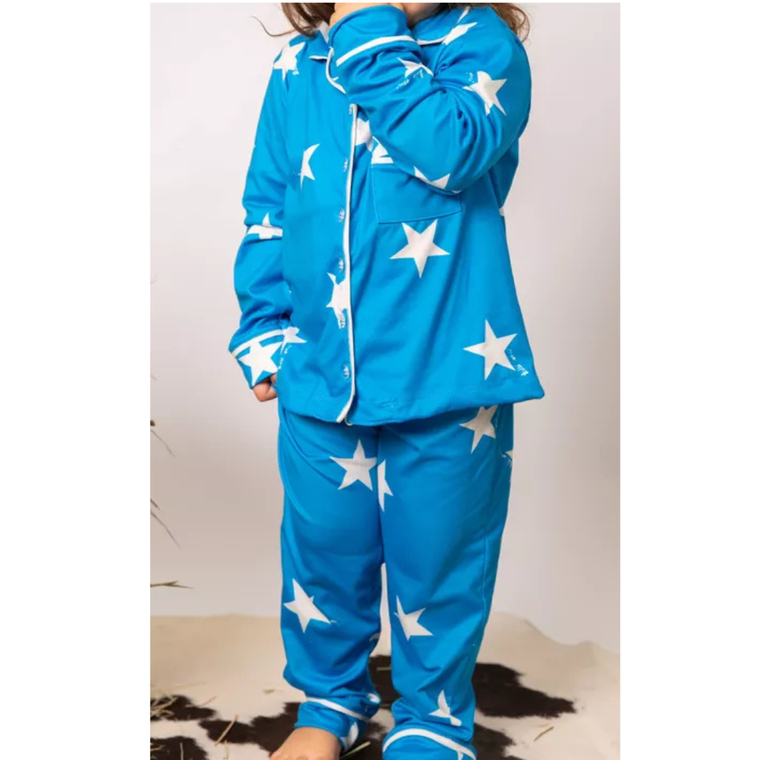 Pijama Infantil Americano Longo Estrelas
